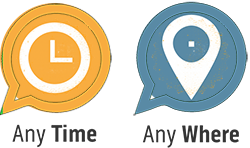 Any time, Any where Service One can get service and ans to their queries anytime and anywhere.